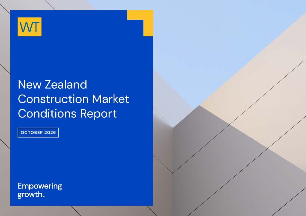 WT New Zealand Construction Market Conditions Report – October 2026